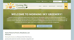 Desktop Screenshot of morningskygreenery.com